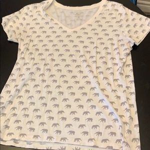 Bass women’s XL T-shirt elephant print 🐘💙